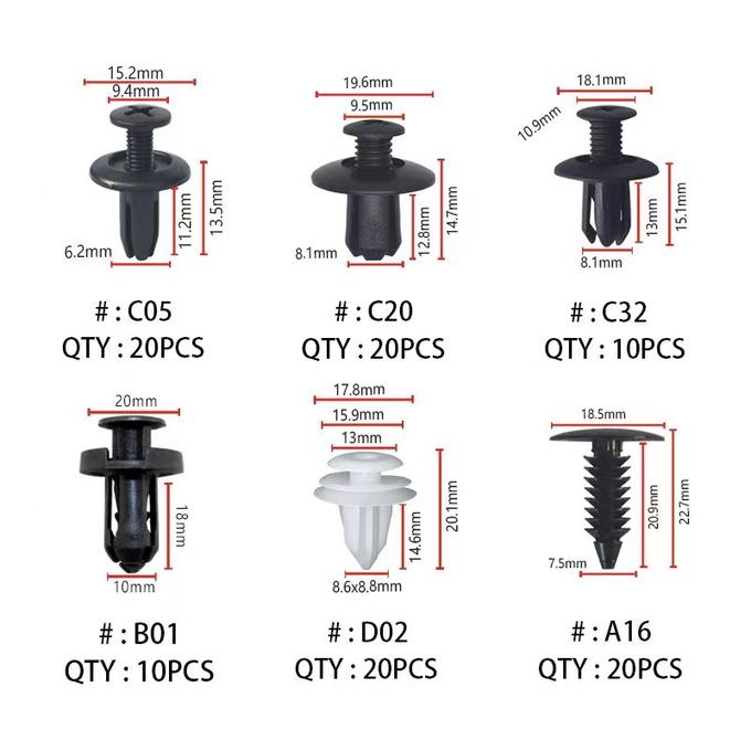 AutoSafe Pack™ 100 pièces Polyvalentes